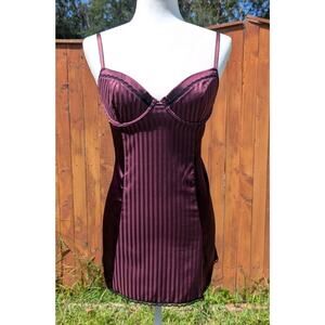 Gothic Striped Corset Chemise Negligee Medium